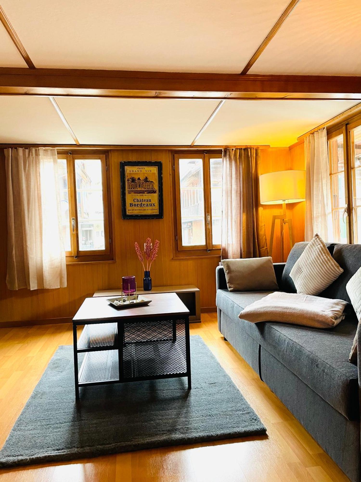 Lovely & Great Equipped Wooden Alp Chalet Flat Kandersteg Eksteriør billede