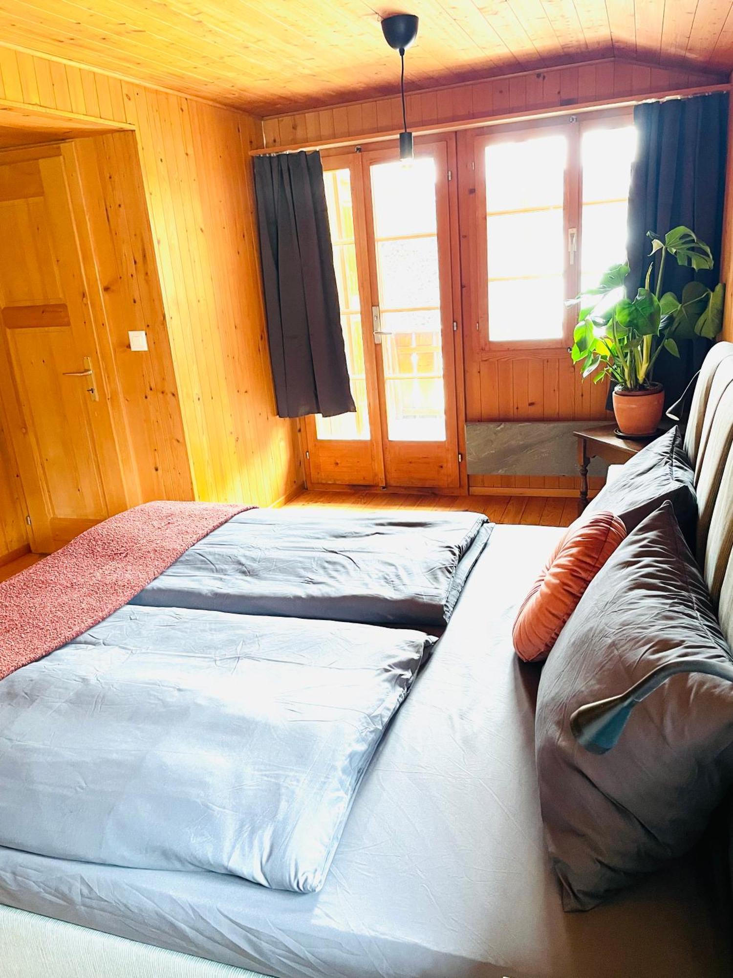 Lovely & Great Equipped Wooden Alp Chalet Flat Kandersteg Eksteriør billede