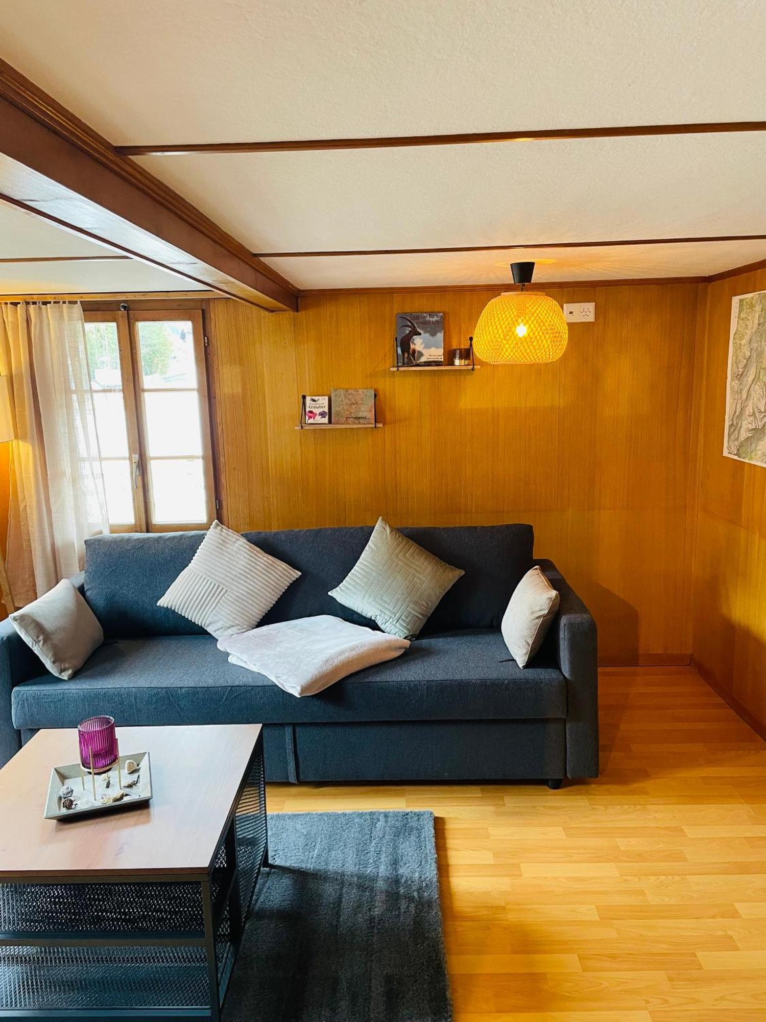 Lovely & Great Equipped Wooden Alp Chalet Flat Kandersteg Eksteriør billede