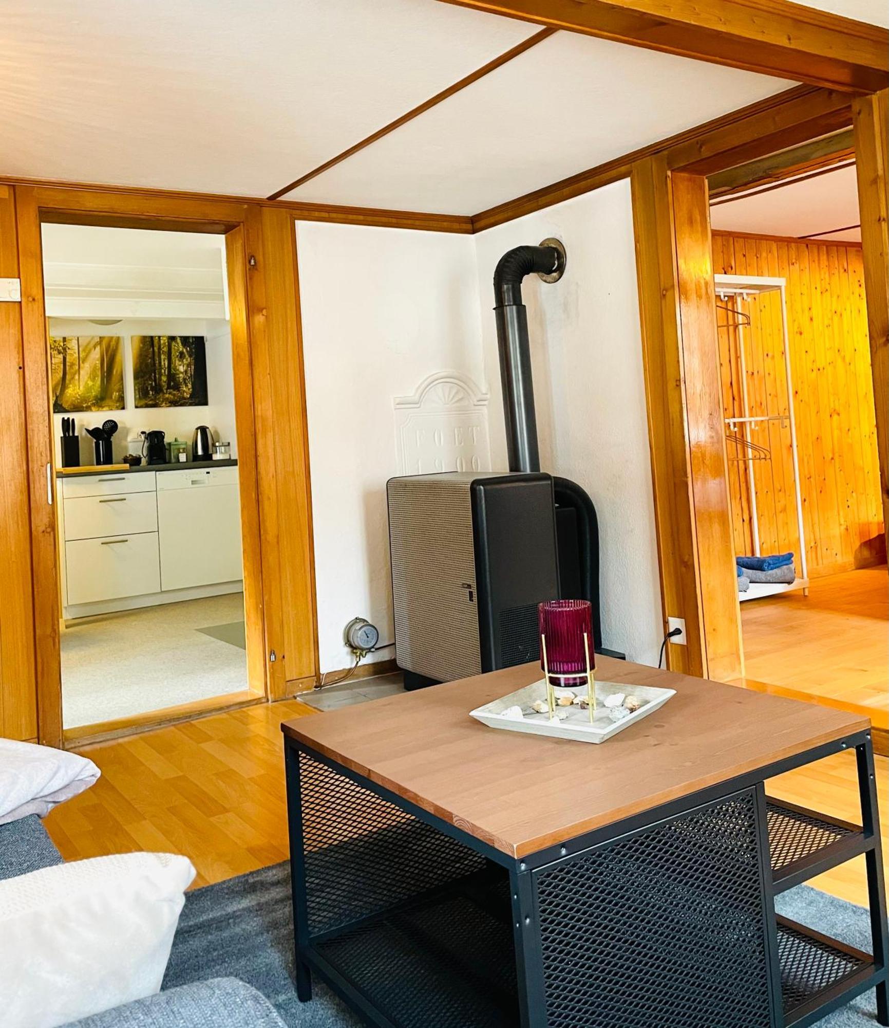 Lovely & Great Equipped Wooden Alp Chalet Flat Kandersteg Eksteriør billede